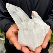 457G A+++ Cristal Blanco Natural Cuarzo Himalaya Racimo/minerales