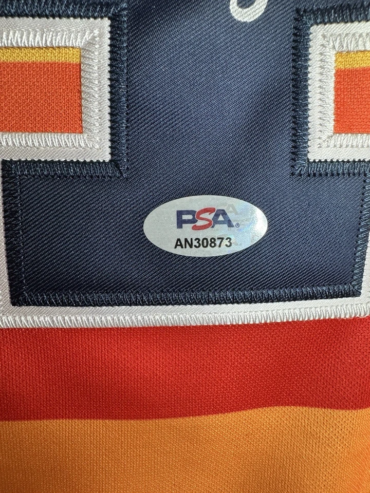 Nolan Ryan Signed Astros Mitchell & Ness Authentic Jersey (PSA) - Image 3 of 4