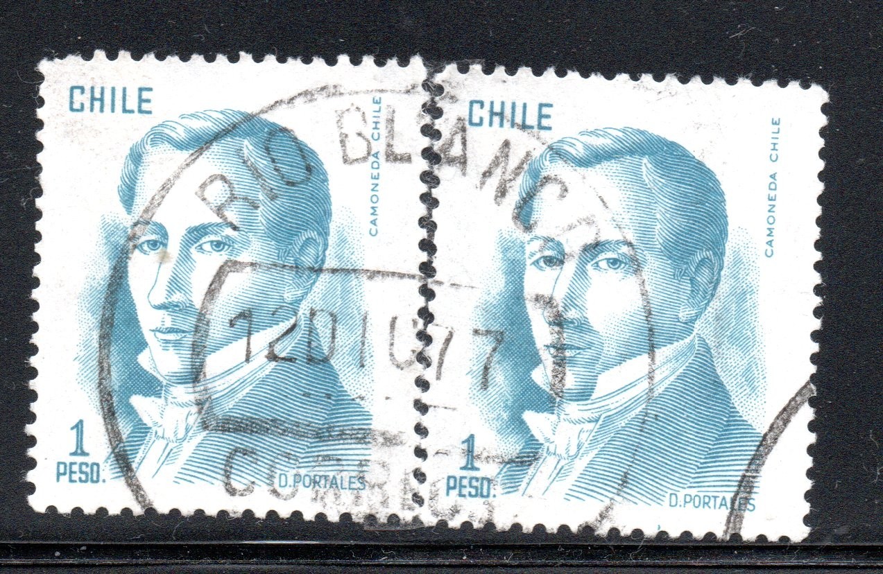 hile Used $1 Pair – Rio Blanco Postmark, 1977  #fe24