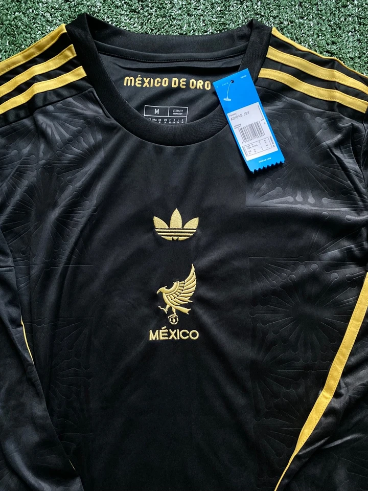 Camiseta de fútbol México 2025/26 negra manga larga Foto 2 de 4