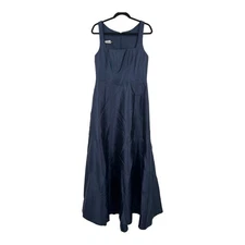Alfred Sung dress D844 Corset Satin Gown dark blue size 12