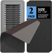2 Pack High Strength Magnetic Vent Covers 5.5" X 12" Metallic Stronger Magnet