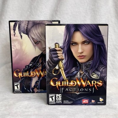 Guild Wars BIG BOX PC + Guild Wars Factions Big Box CIB ArenaNet Manuals Discs