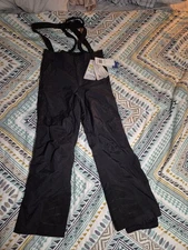 NEW Columbia Mens Medium Black Overalls Ski Snowsuit Titanium SM8223 OMNI-TECH 
