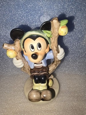 RARE GOEBEL Disney Mickey Mouse Apple Tree Boy Signed By The Master Painter 1996