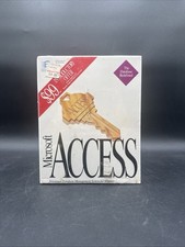 Vintage Microsoft Access Windows Database Software Sealed Retail Box 3.5 Disks