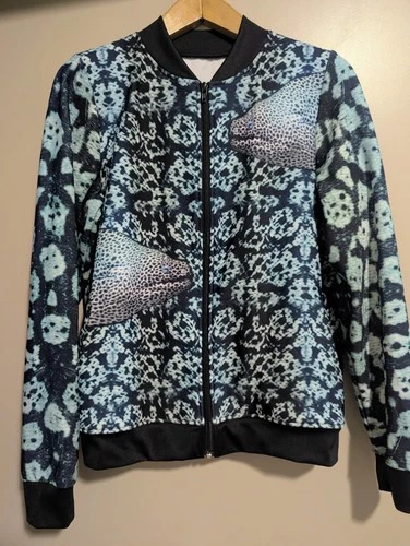 "The Eel Deal" Bomber Jacket | Black Milk Clothing | Size S Small - Rare! - product listing photo