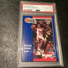 1991 Fleer #220 Michael Jordan Leaders Bulls Basketball Card PSA 8 NM-MINT HOF