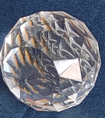Kugel aus Kristall Glas Figur für Setzkasten der Marke 'Preciosa'
