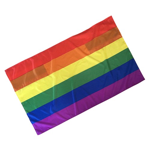 Mantello Bandiera Arcobaleno Striscione Colorato Bandiere Omosessualità Poliestere - Foto 9 di 11