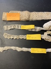 Antique Handmade Crochet Lace Trim Assorted Styles