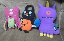 Uglydoll Lot Gund Uglybuddies Bop N Beep Jeero Uglycorn Ninja Batty Shogun Plush