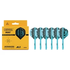 CUESOUL Integrated Dart Shaft and Flights 6 Pcs Standard Shape-Blue Man 28mm