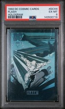 1992 Dc Cosmic Cards DCH4 Flash Hologram PSA 6