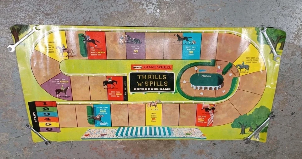 1958 REMCO GIANT WHEEL HORSE RACE In Box   - Image 2 of 4