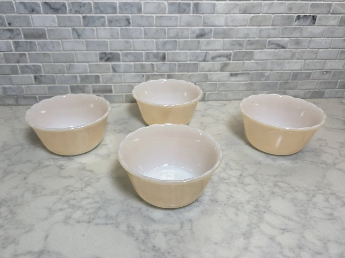 25+ Anchor Hocking Fire King Peach Lustre Set Glass for sale