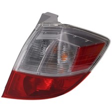 Right Tail Light For 2009-2014 Honda Fit Red Clear Lens Halogen W Bulbs