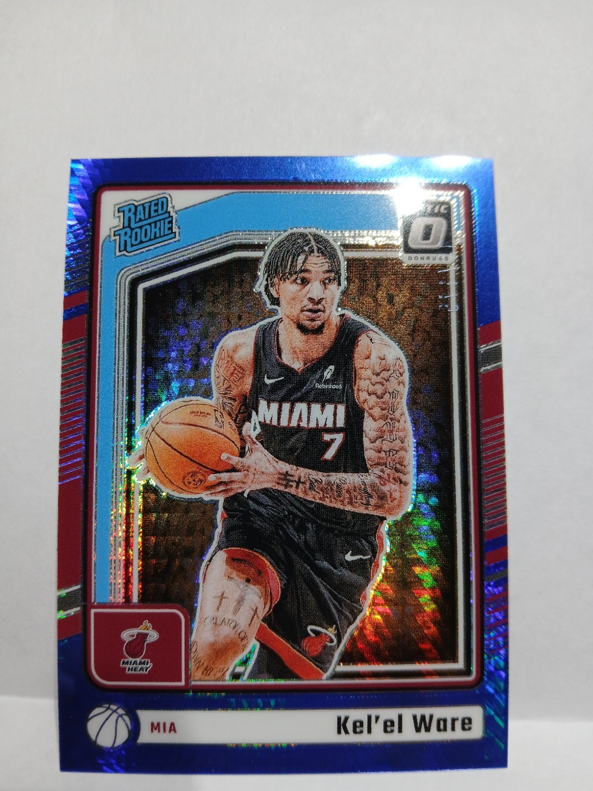 2024-25 Panini Donruss Optic - Rated Rookie Kel'el Ware #280 Blue Hyper /175