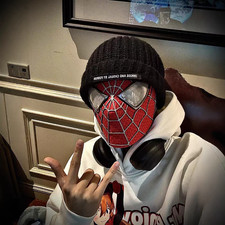 Marvel Tobey Maguire Spider-Man Full Face Headgear Props Halloween Cosplay Mask