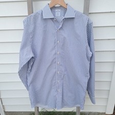 Brooks Brothers 1818 Regent 17-6/7 Non Iron Striped Button Dress Shirt Men's XL