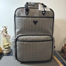 Cute Big Black GUESS Designer Lottie Diaper Bag Travel Backpack 18 x15 x9