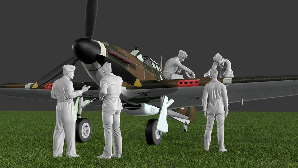 WWII RAF - Battle of Britain - Ground Crew - Set 1 - Image 2 of 4