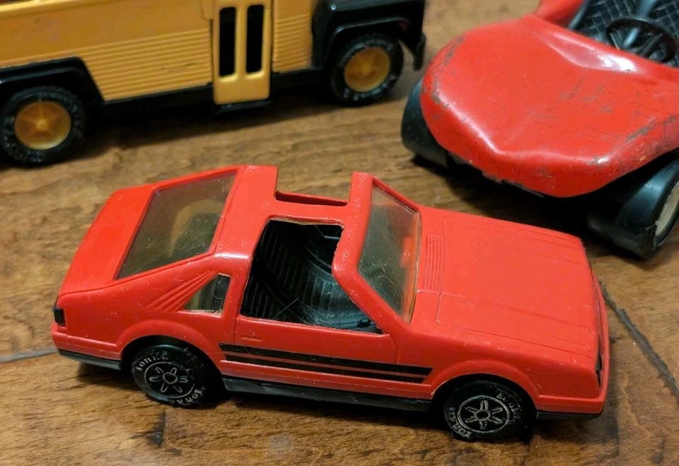 Autobús escolar Buddy L años 70 80 acero 6,5"" Japón Tonka X2 Dune Buggy rojo coche de carreras Foto 3 de 4