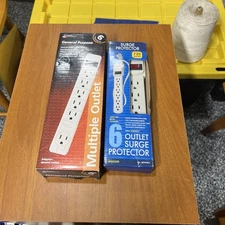 Lot Of 2 Power Strips, 1 General Purpose And 1 Surge Protector!