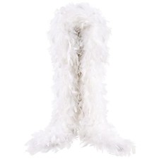 Chandelle Feather Boa 19 Color-/55g100g 2Yard Dancing Wedding Party White 38g