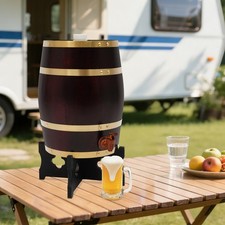 10L Wine Barrel Decorative Wood Wine Barrel Whiskey Barrel Bucket 2.64 Gallon