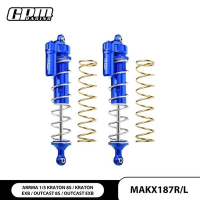     Rear L-Shape Piggy Back   Dampers 187mm ARRMA 1/5 Kraton Outcast #qo