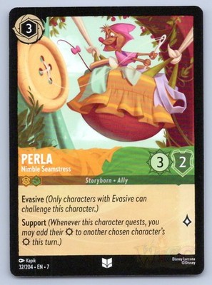 Lorcana Perla - Nimble Seamstress Archazia's Island 7 UC 32/204 NM