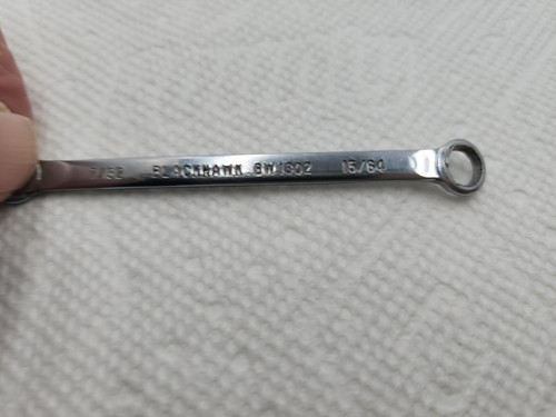 Blackhawk 15/64" x 7/32" Double Box End Wrench 6 pt BW1302 Made In USA ๐บ๐ธ - Picture 2 of 17