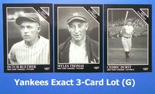 1991 Sporting News Exact 3-Card Lot (G) Dutch Ruether -Myles Thomas -C. Durst