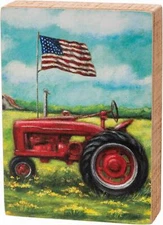 Primitives By Kathy American Tractor Box Sign 150411 NEW