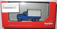 Herpa 303200 Framo V901/2 Pritsche-/Planen-Lkw Blau Mit Grauer Plane 1:87 H0