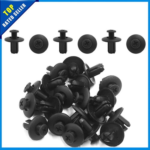 Universal Car Interior Push in Expanding Screw Plastic Rivets 8mm Pack of 20 - Picture 2 of 2