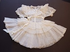 Magnificent Antique Doll Dress or Child's Christening Gown c. 1900