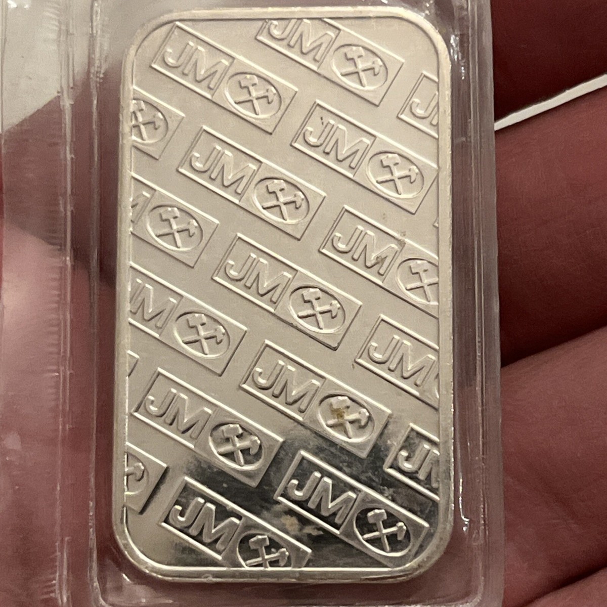 JM JOHNSON MATTHEY 1 TROY OUNCE .999 SILVER BAR IN ORIGINAL