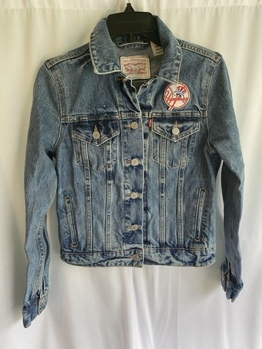 Yankees Jean Jacket Womens Small 