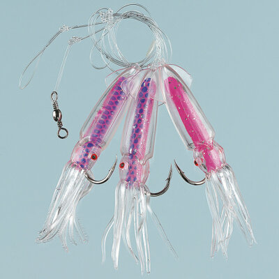 FLADEN Deep Sea Flügeloktopus Rig 3 Haken Größe 8/0 Dorschvorfach Meeresvorfach