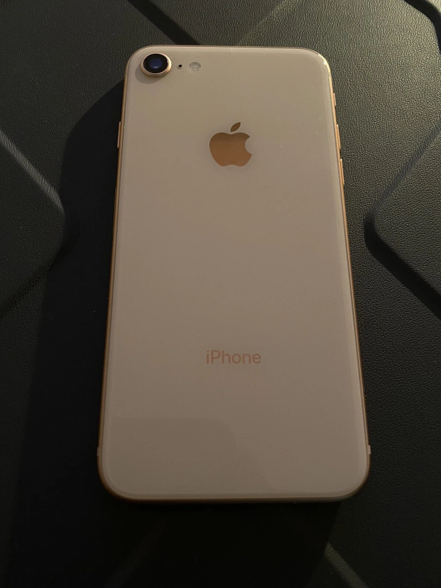 Apple iPhone 8, 64GB, Rose Gold, Refurbished with Case & Ear Buds