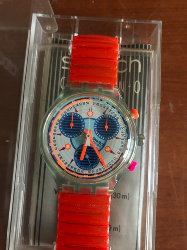 Watch Swatch Inspyral SCG 102 Swiss Design 1994 Chrono from private  collection | eBay