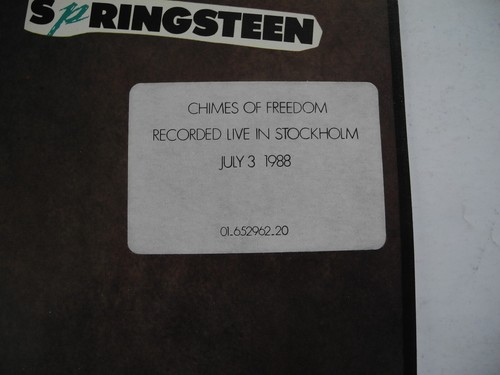 BRUCE SPRINGSTEEN Spare Parts / Chimes Of + 2 12" Maxi 1986 Holland Swe. Sticker - Picture 3 of 3