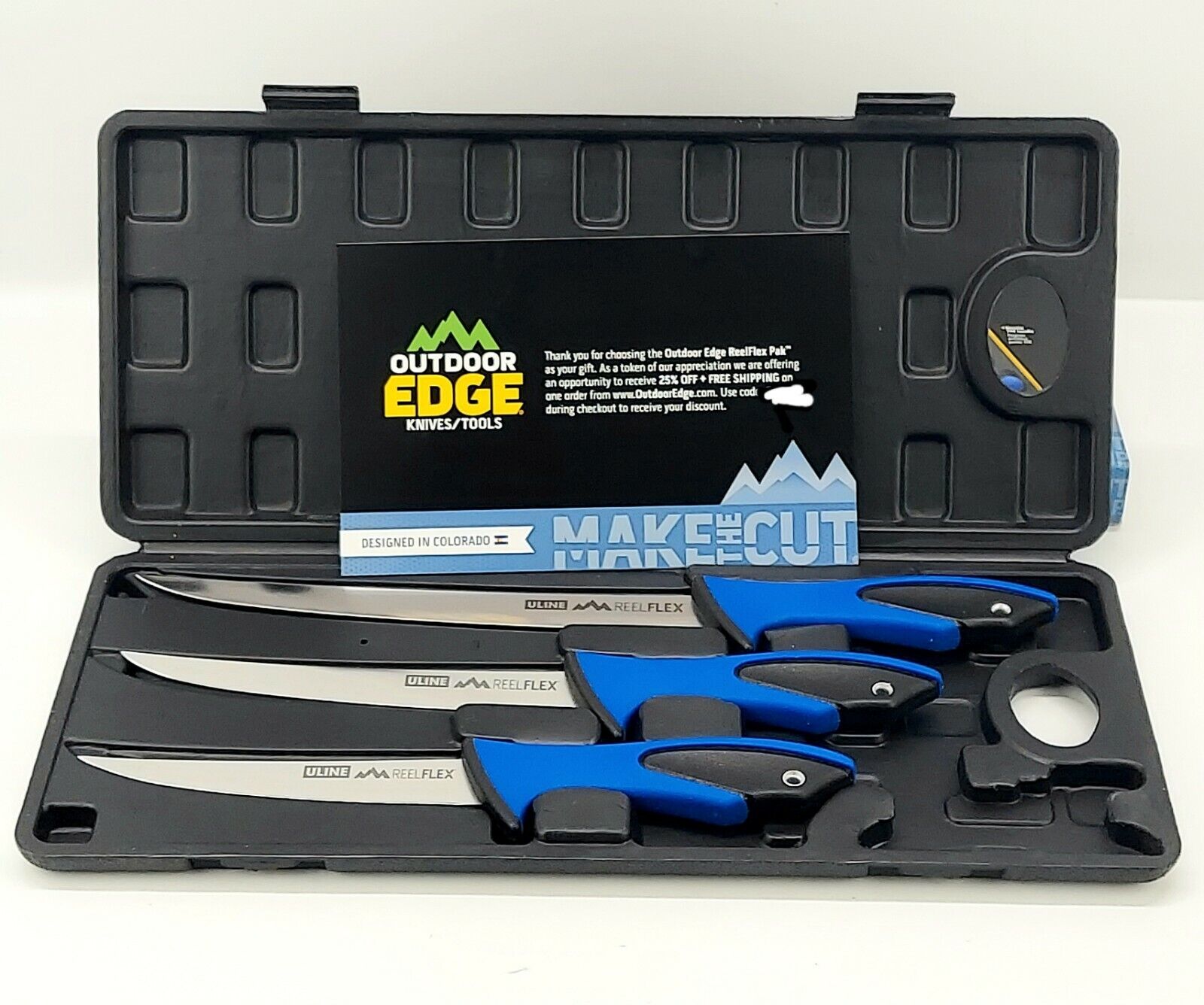 Outdoor Edge Fillet Knives, Set Of 3 ~ Uline ReelFlex **NOT comp