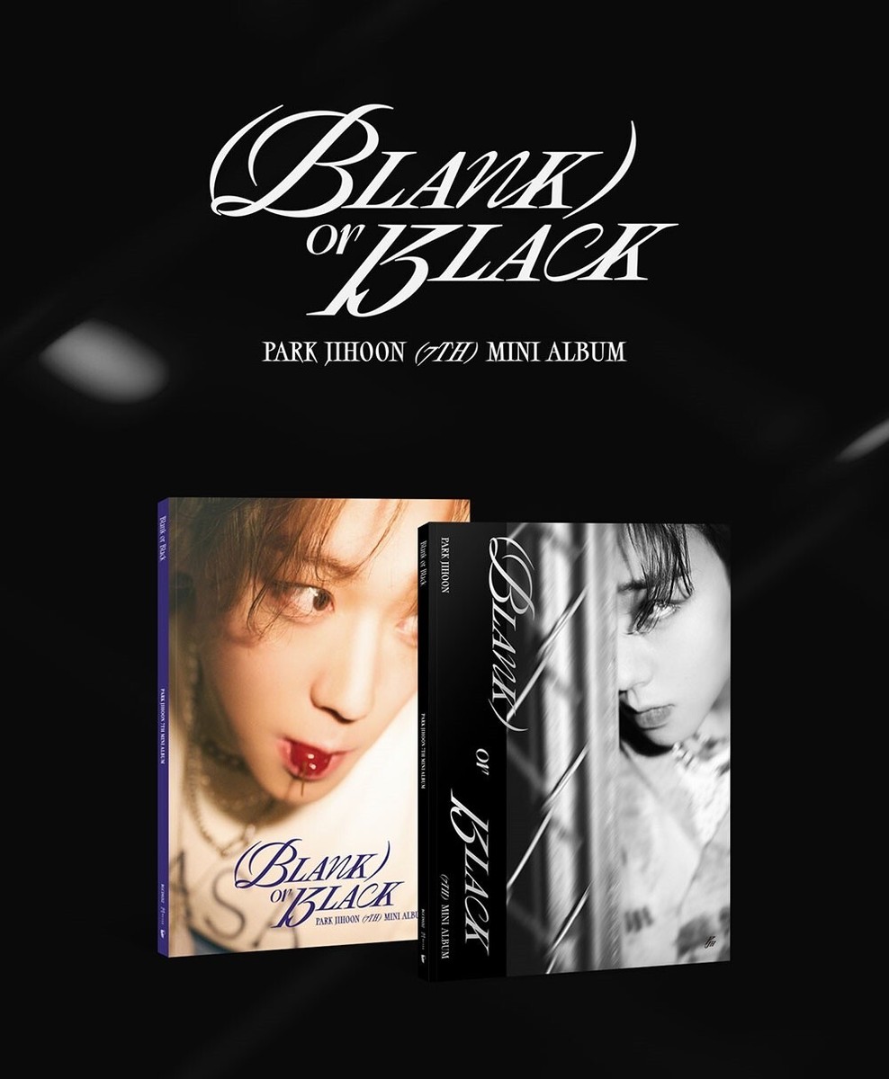 PARK JIHOON 7th Mini Album [Blank or Black] VEILED BLACK CD+Book+P