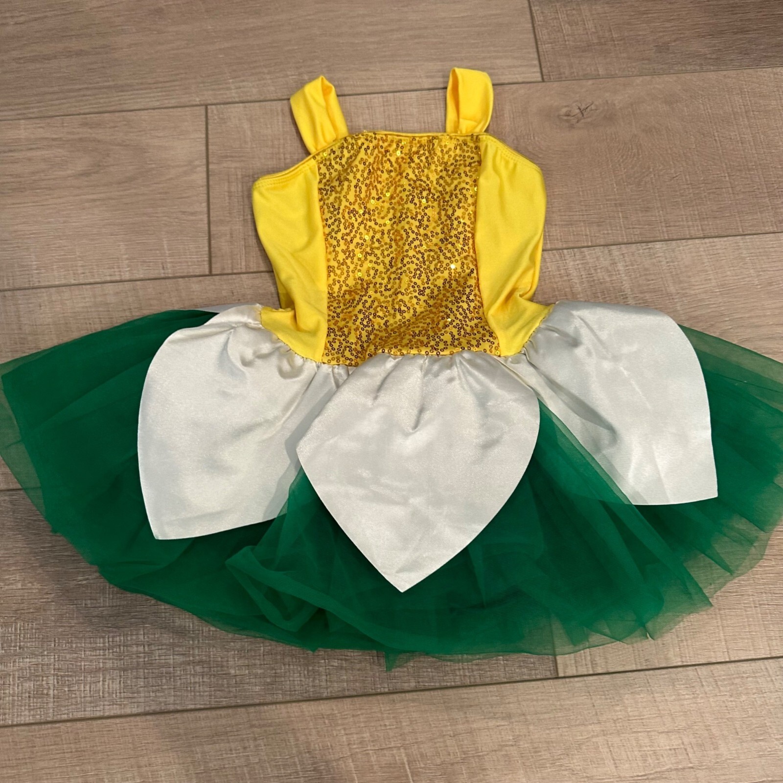 Yellow & Green Flower Costume With White Petal Tutu Skirt By Revolution ...