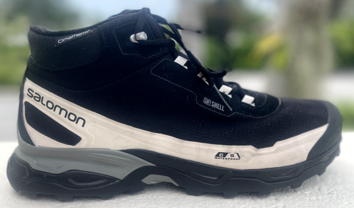 Salomon Shelter CSWP nero e vaniglia stile 409344, uomo taglia 11, grado A, BPCO - Foto 4 di 10