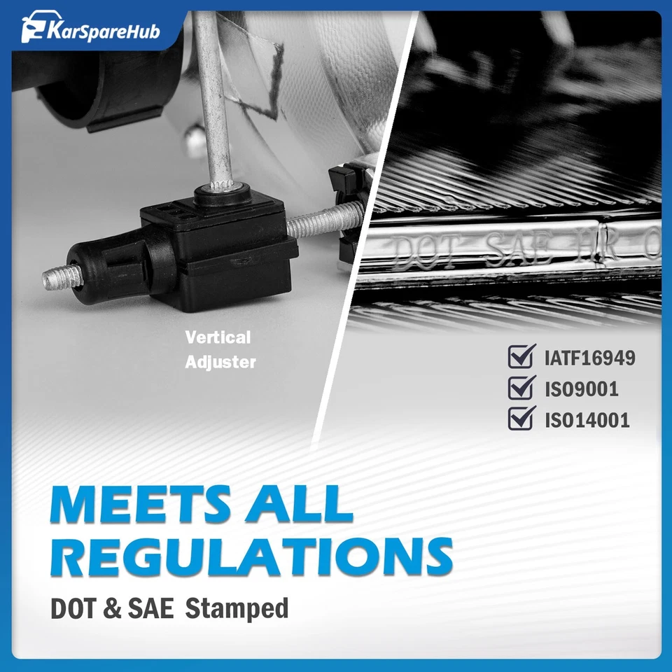 Headlights For 1999-2004 Ford F250/F350/F450/F550 Super Duty w/bulbs Left+Right Foto 3 de 4