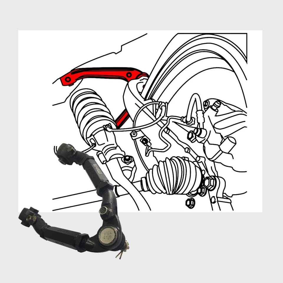 LYKT 2pcs Front Adjustable Upper Camber control Arm Kit for Lexus GS、IS、RC 13-20 - Image 2 of 4